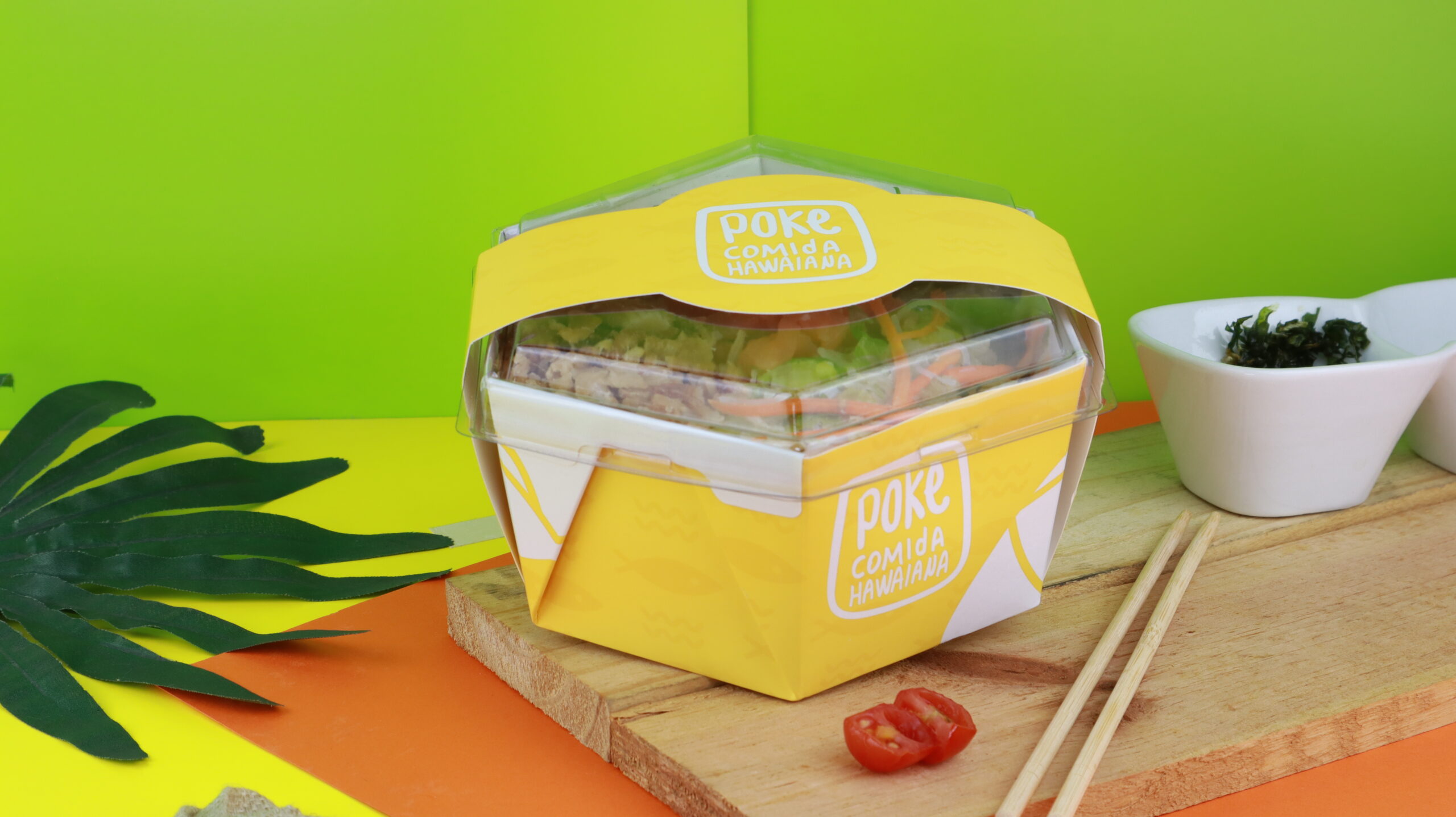 embalagem para poke salada embalagens ceviche poke bowl