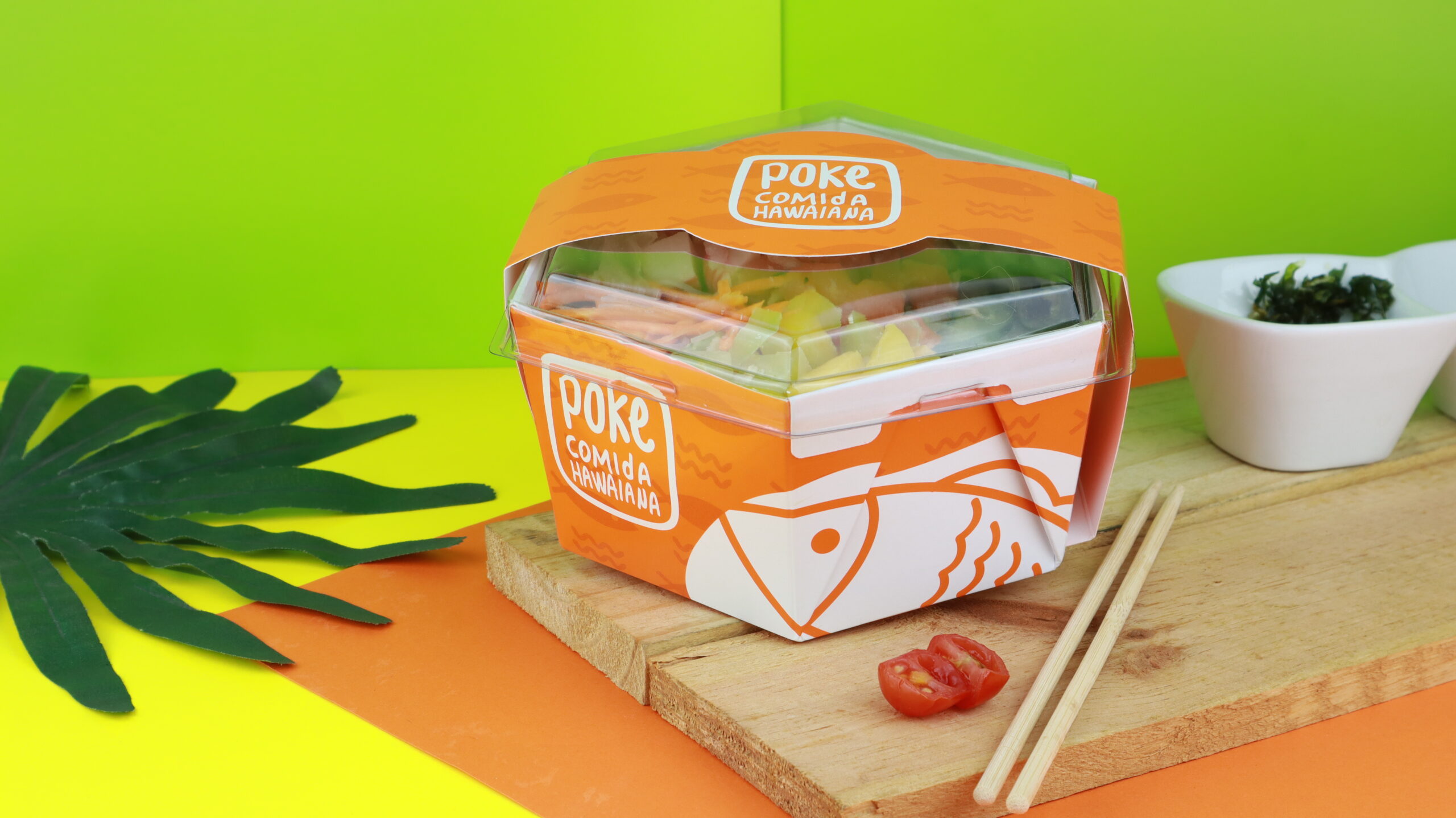 embalagem para poke salada embalagens ceviche poke bowl