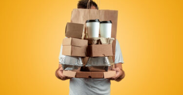 embalagem de comida delivery