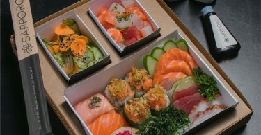 embalagem descartável bentô box em papel