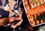 embalagens para delivery de sushi