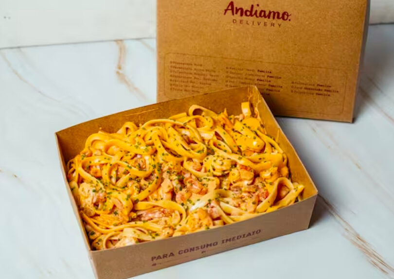 embalagens para o delivery de massas