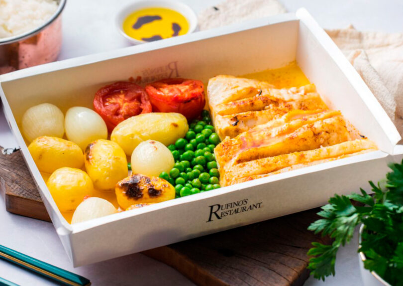 embalagem para delivery de bacalhau