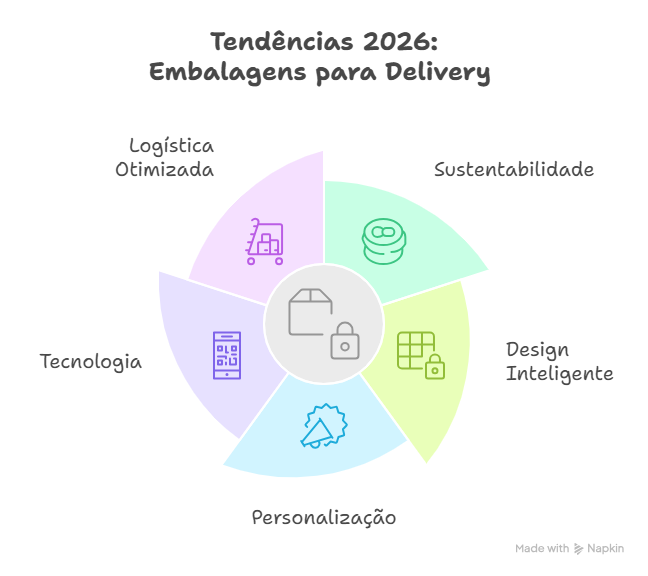Tendências de Embalagens para Delivery em 2026