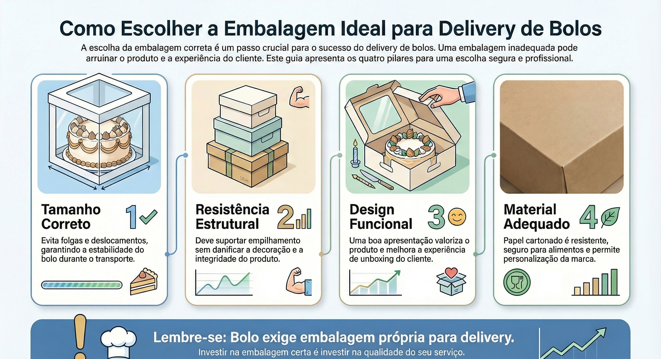 embalagem para bolo