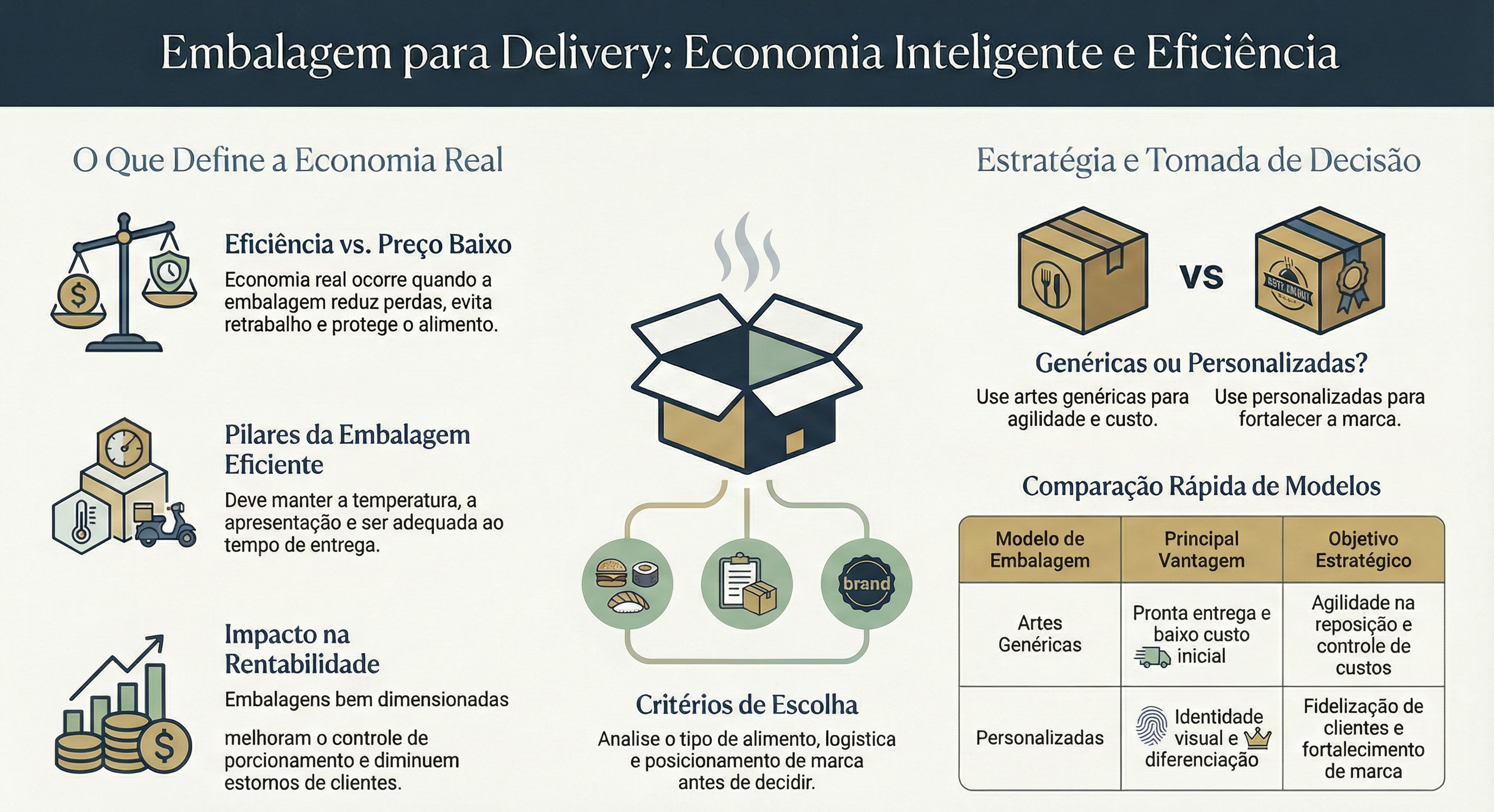 embalagem econômica para comida delivery