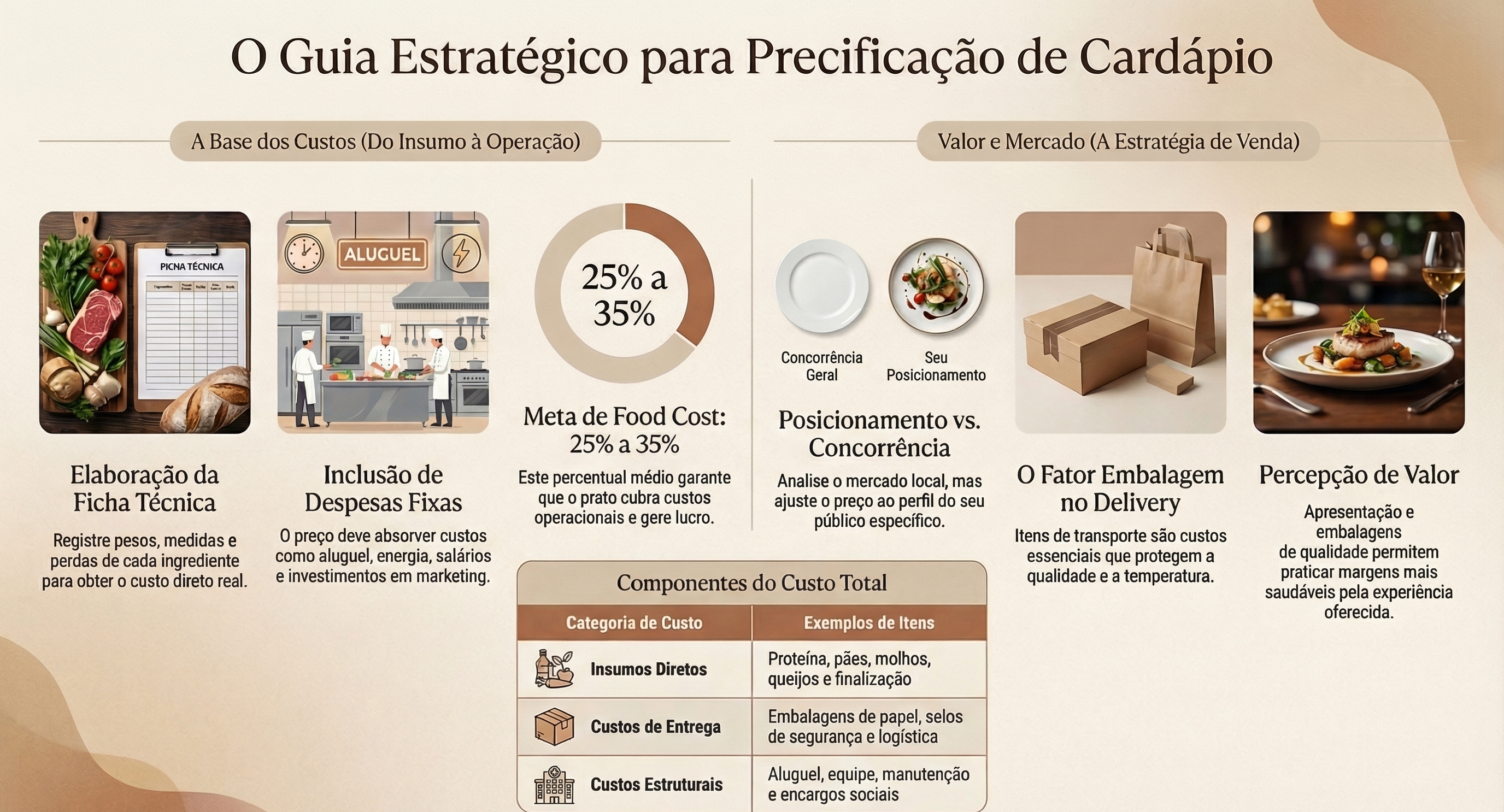 calcular o preço do cardápio