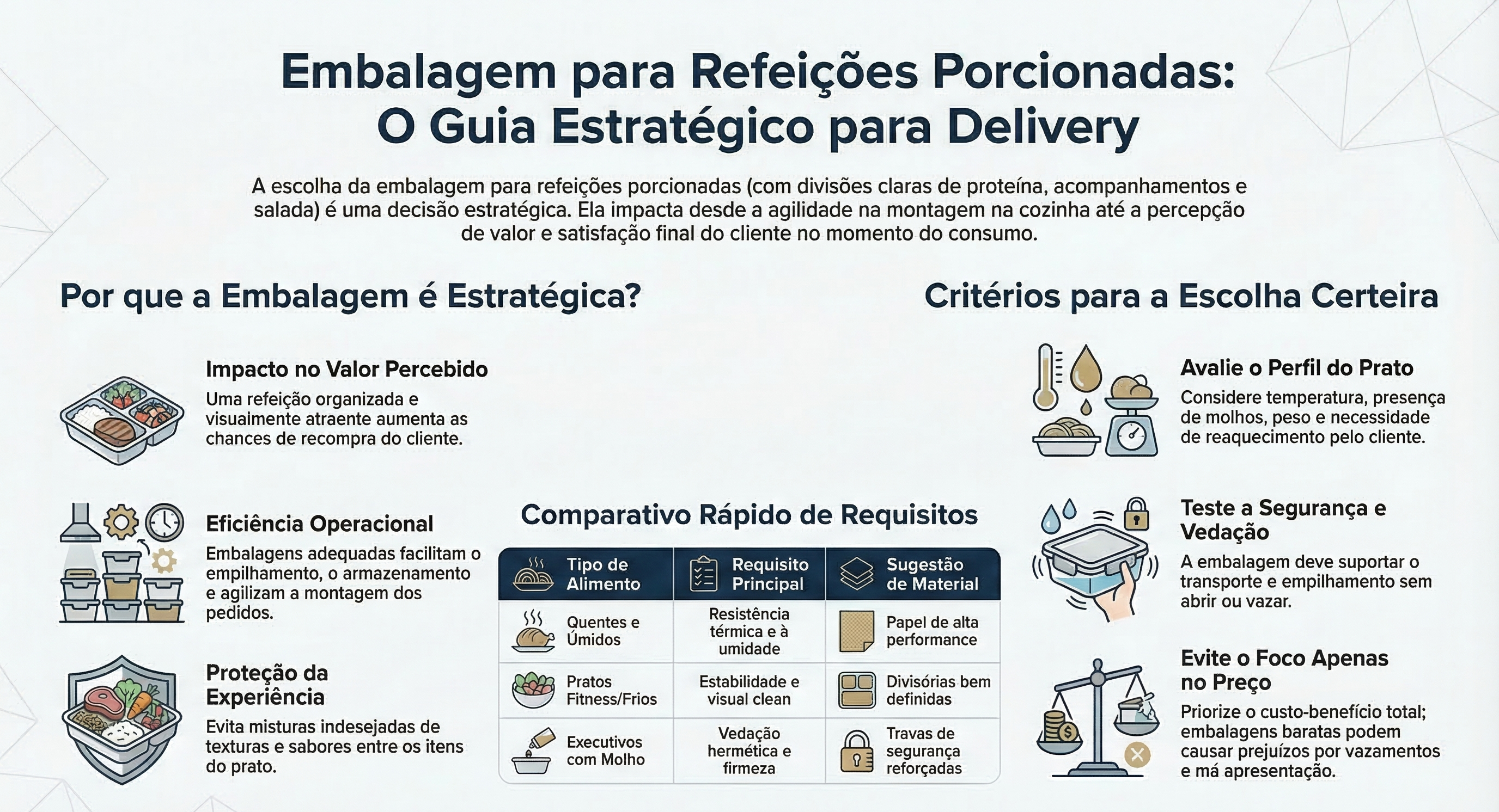 embalagem para refeições porcionadas