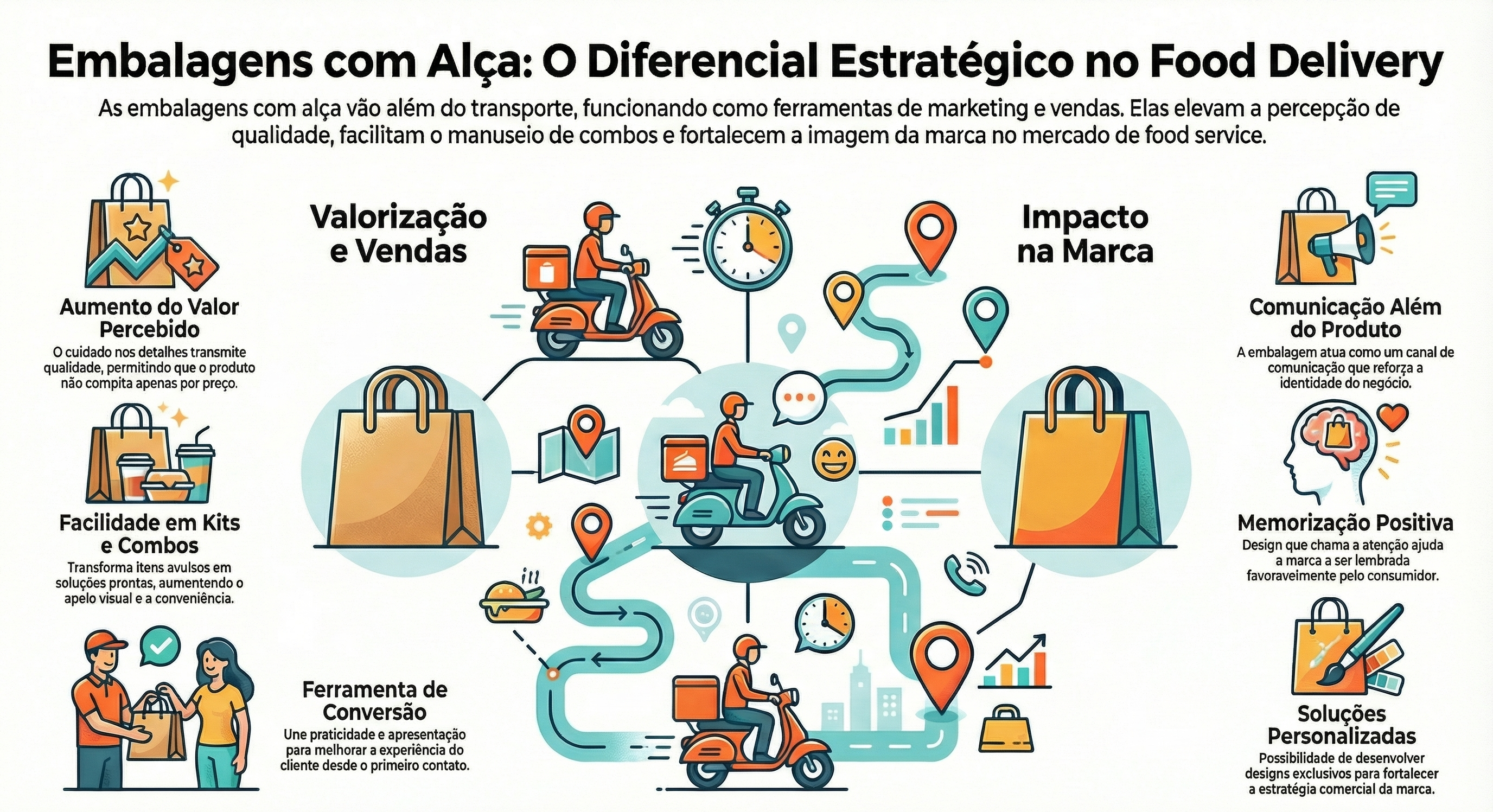 Conheça as 4 vantagens da embalagem de alimento com alça!