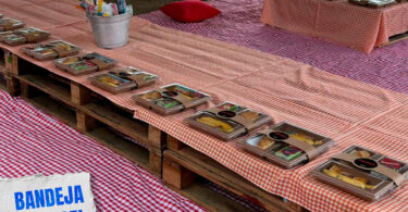 embalagens de alimentos em eventos