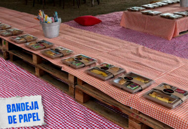 embalagens de alimentos em eventos