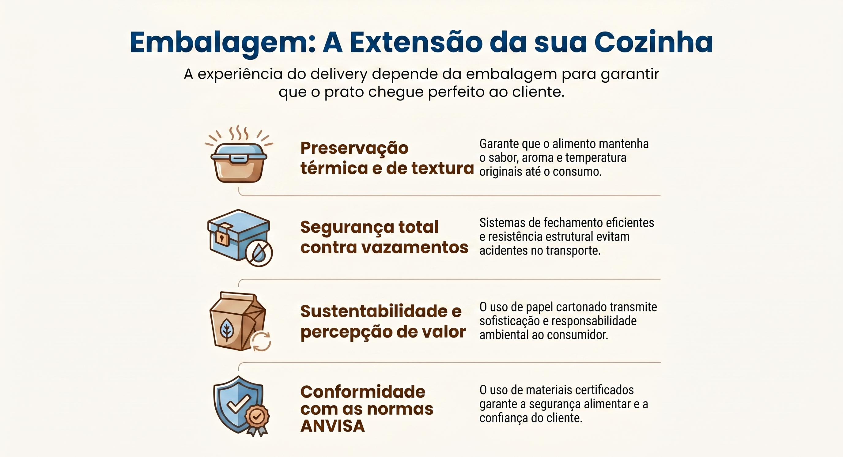 embalagem ideal para delivery de comida