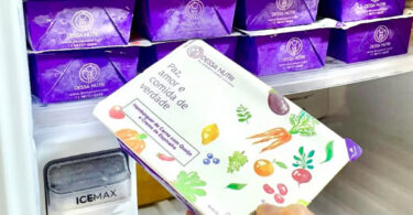 embalagem de papel para alimentos congelados