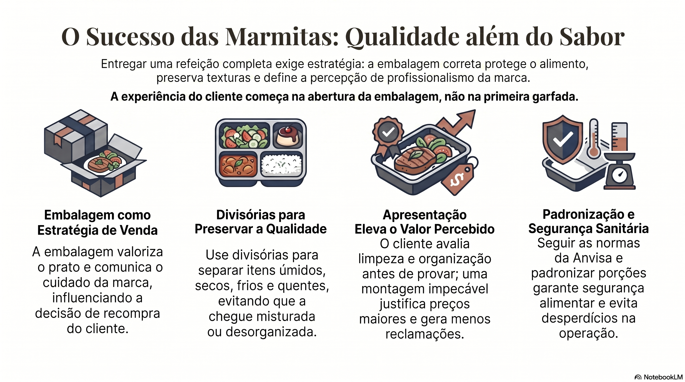 Marmitas e refeições completas no delivery