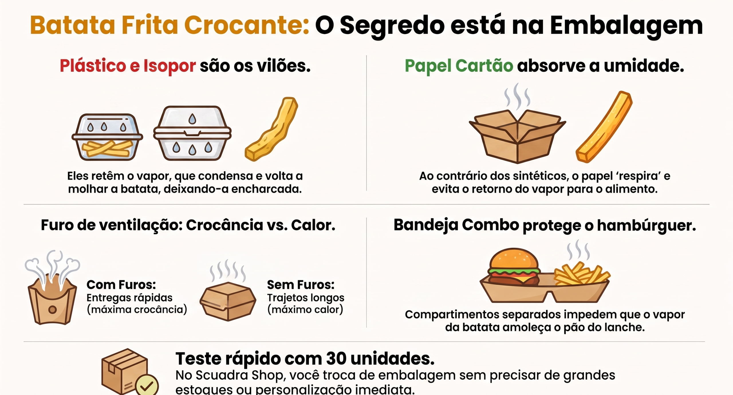 Embalagem para batata frita