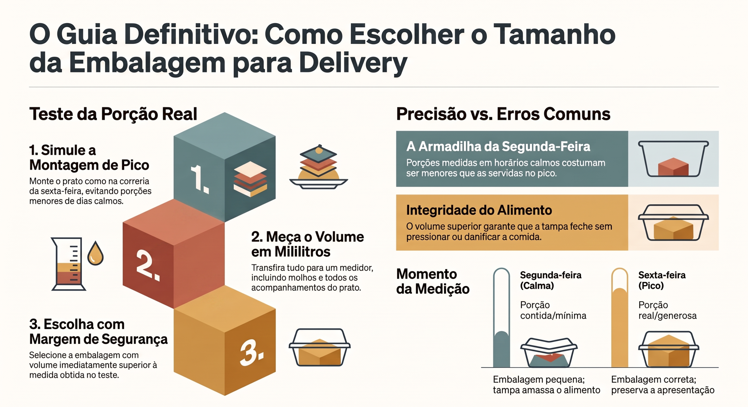Tamanho da embalagem para delivery: como acertar a porção
