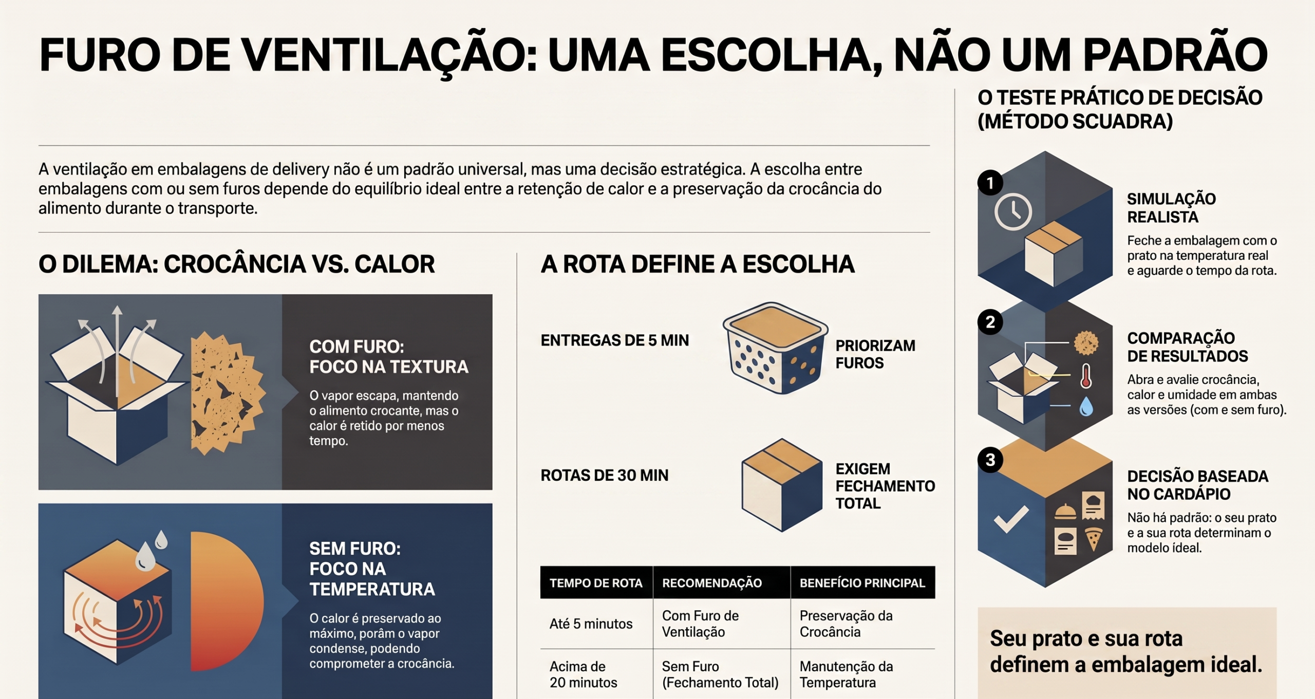 Comida quente no delivery: o que o vapor faz com o prato