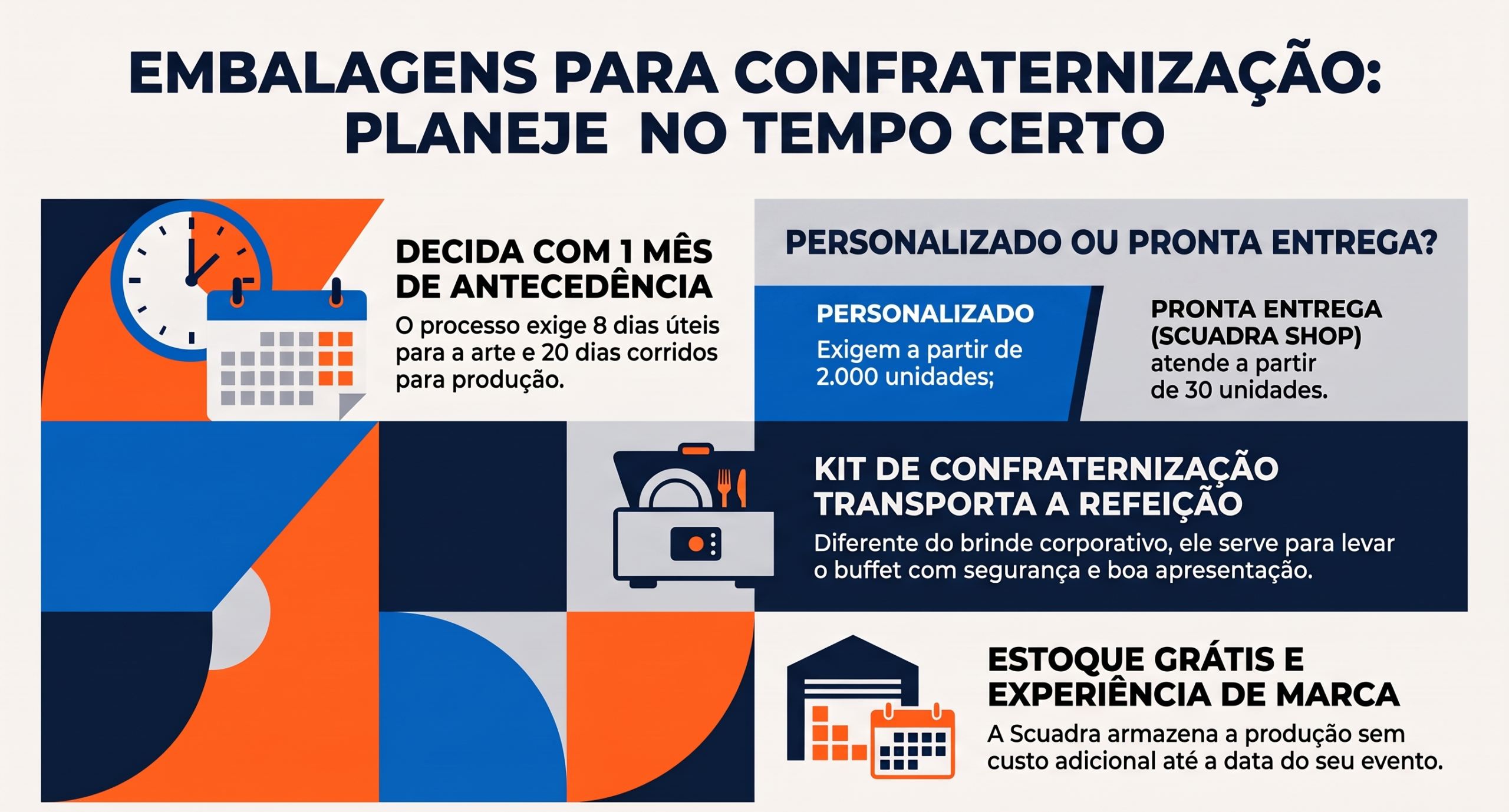 embalagem para confraternização de empresa