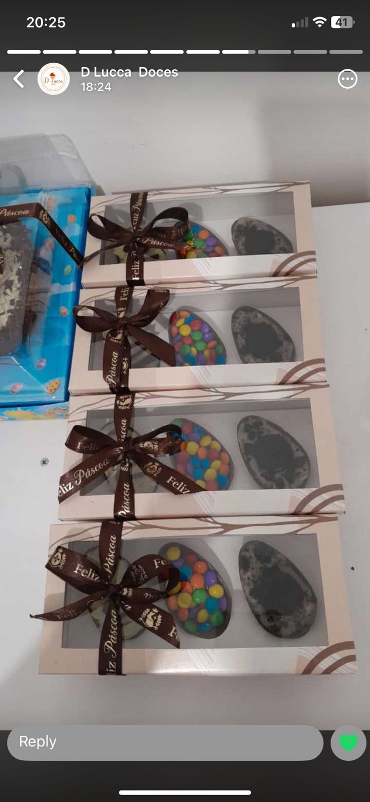 Embalagem para Páscoa Chocolate Caixinha