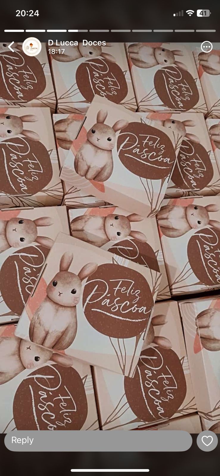 Embalagem para Páscoa Chocolate Caixinha